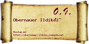 Obernauer Ildikó névjegykártya